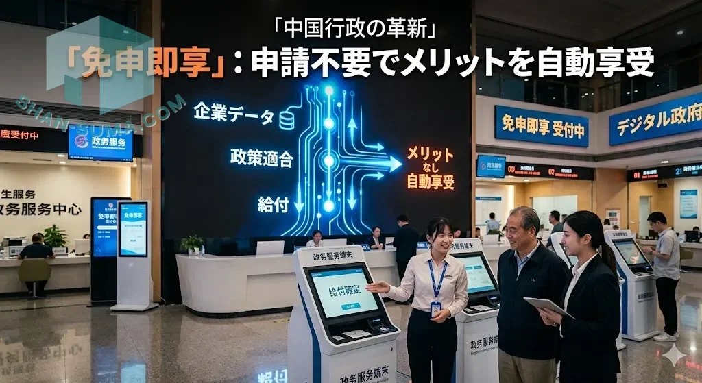 中国行政の革新「免申即享」：申請不要でメリットを自動享受